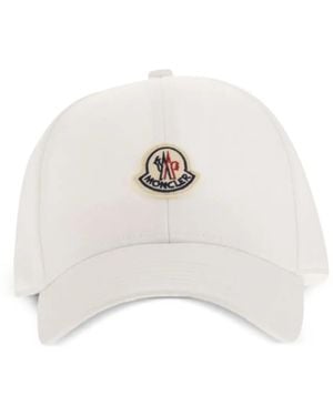 Moncler Logo Baseball Cap - White