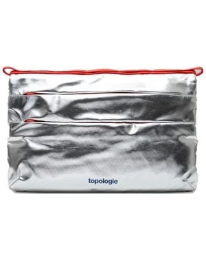 Topologie Small Flat Sacoche Clutch Bag - Grey