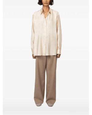 Indress Palm Tree Collared Shirt - Natural