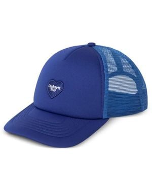 Carhartt Heart Patch Trucker Baseballkappe Mit Mesh-Einsatz - Blau