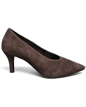 Poche Paris Cipele Pointed-Toe Suede Pumps - Brown