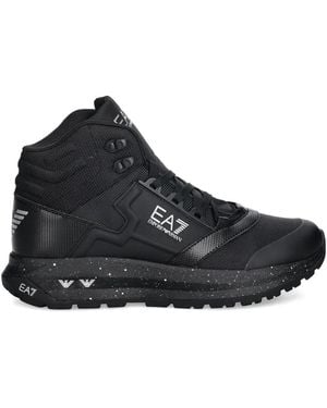 EA7 Chaussures De Randonnée À Lacets - Noir