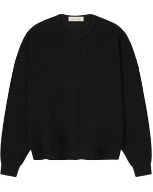 Fear Of God Signature Waffle 90's Crewneck Jumper - Black