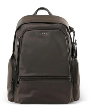 Tumi Celina Multi-Pocket Logo-Plaque Backpack - Black