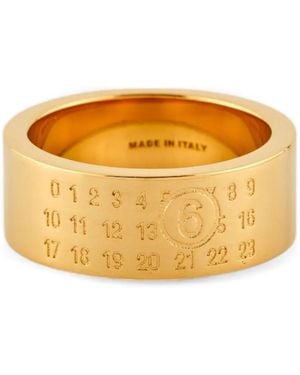 MM6 by Maison Margiela Ring Met Kenmerkend Nummer - Oranje
