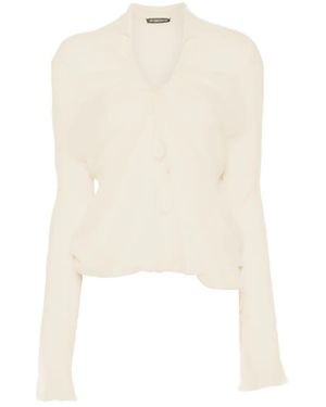 Ann Demeulemeester Eke Top - White