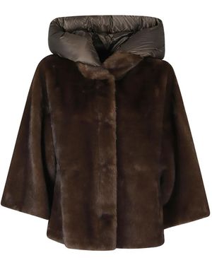Seventy Hooded Coat - Brown