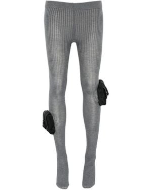Coperni Cargo-Pocket Tights - Grey