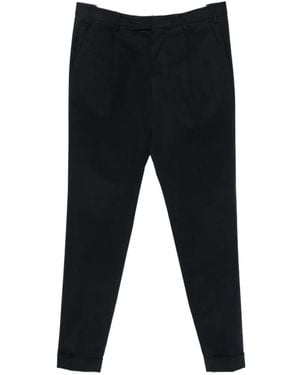 PT Torino Pleated Tailored Trousers - Black