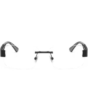 Versace Occhiali Con Montatura A Giorno - Bianco