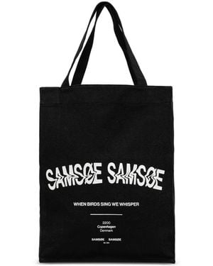 Samsøe & Samsøe Saprint Zip-Pocket Tote Bag - Black