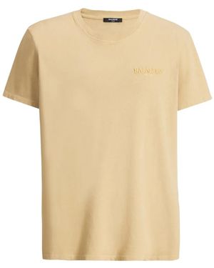 Balmain Embroidered Vintage T-Shirt - Natural