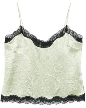 Twinset Lace-Trim Blouse - Green