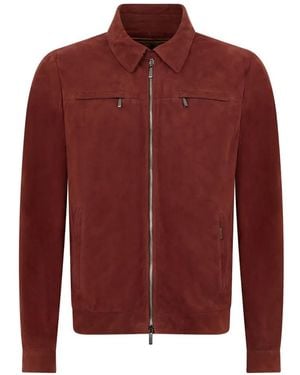 Moorer Zipped Jacket - Red