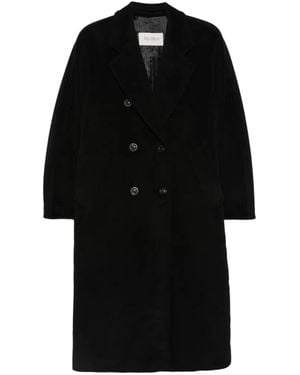 Max Mara Icon Double-Breasted Coat - Black