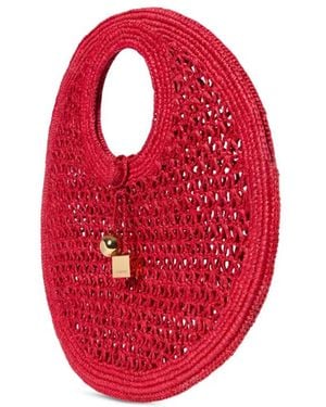 Jacquemus Small Woven Tote Bag - Red