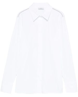Peserico Camisa con detalle en los hombros - Blanco