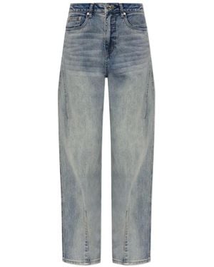 Gestuz Slit-Detail Wide-Leg Jeans - Blue