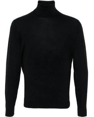 Dell'Oglio Roll-Neck Merino-Wool Jumper - Black