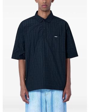 METALWOOD STUDIO Polo Snap Texturé - Blue