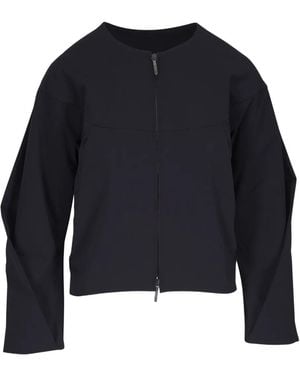 Zero + Maria Cornejo T Bomber Jacket - Blue
