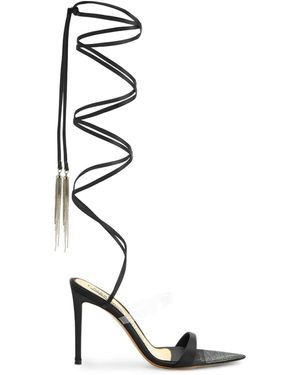 Alexandre Vauthier 105Mm Mirrored-Finish Stiletto Court Shoes - White