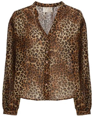 MC2 Saint Barth Leopard-Print Button-Down Shirt - Brown