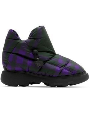 Burberry Botas Check Pillow - Azul