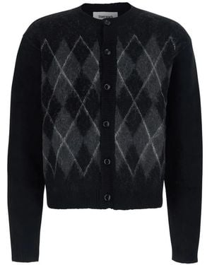 Tonywack Cardigan Mit Argyle-Muster - Schwarz