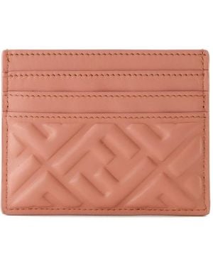 Fendi Monogrammed Cardholder - Pink