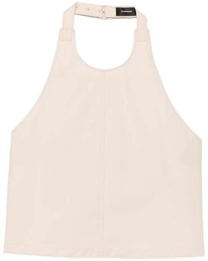 Wardrobe NYC X Rhw Halterneck Backless Top - Natural