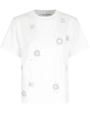 Des Phemmes Embellished T-Shirt - White