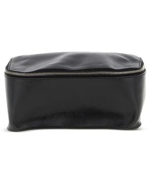 Rick Owens Toilettas Met Gegraveerde Rits - Zwart