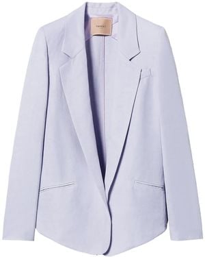 Twinset Single-Breasted Blazer - Purple