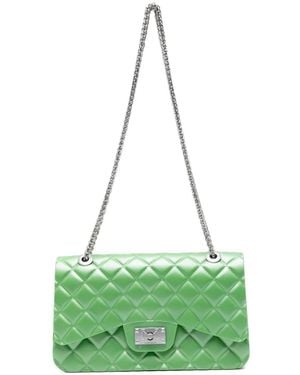 Marc Ellis Medium Flat Falcon Quilted-Effect Shoulder Bag - Green