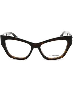 Balenciaga Gafas Bb Con Montura Cat Eye - Negro