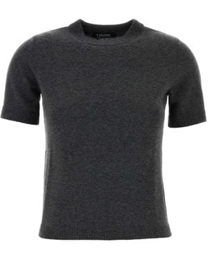 Max Mara Short-Sleeve Sweater - Black