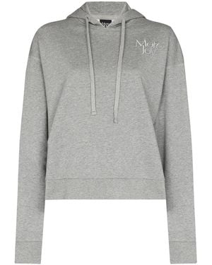More Joy Hoodie Mit Logo-Stickerei - Grau