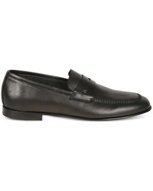 Baldinini Mocassins En Cuir À Entaille Penny - Black