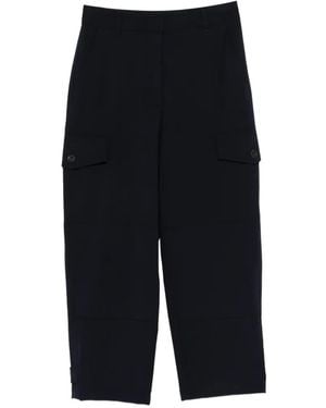 Weekend by Maxmara Cargo-Pocket Trousers - Blue