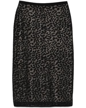 Theory Lace Midi Skirt - Black