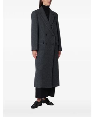Source Unknown Reyna Double-Breasted Coat - Black