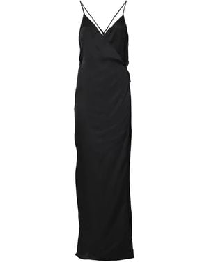 Nineminutes V-Neck Slip Dress - Black