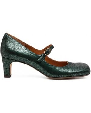Chie Mihara Samai Metallic Court Shoes - Green
