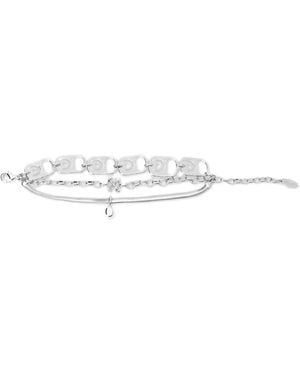 Off-White c/o Virgil Abloh Can Tab Layered Bracelet - White