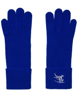 Burberry Cashmere-Blend Gloves - Blue
