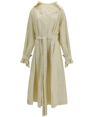 Francesco Murano Belted Trench Coat - White
