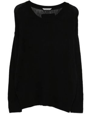 Balenciaga Pull Ample À Col V - Black