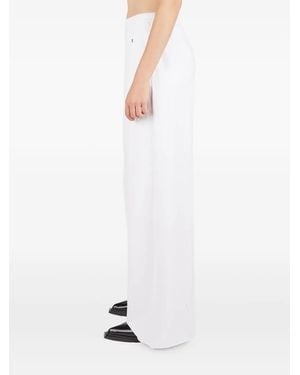 Raf Simons Logo-Embroidered Track Trousers - White