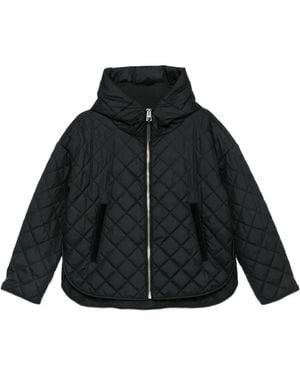 Marc O' Polo Quilted Hooded Jacket - Black